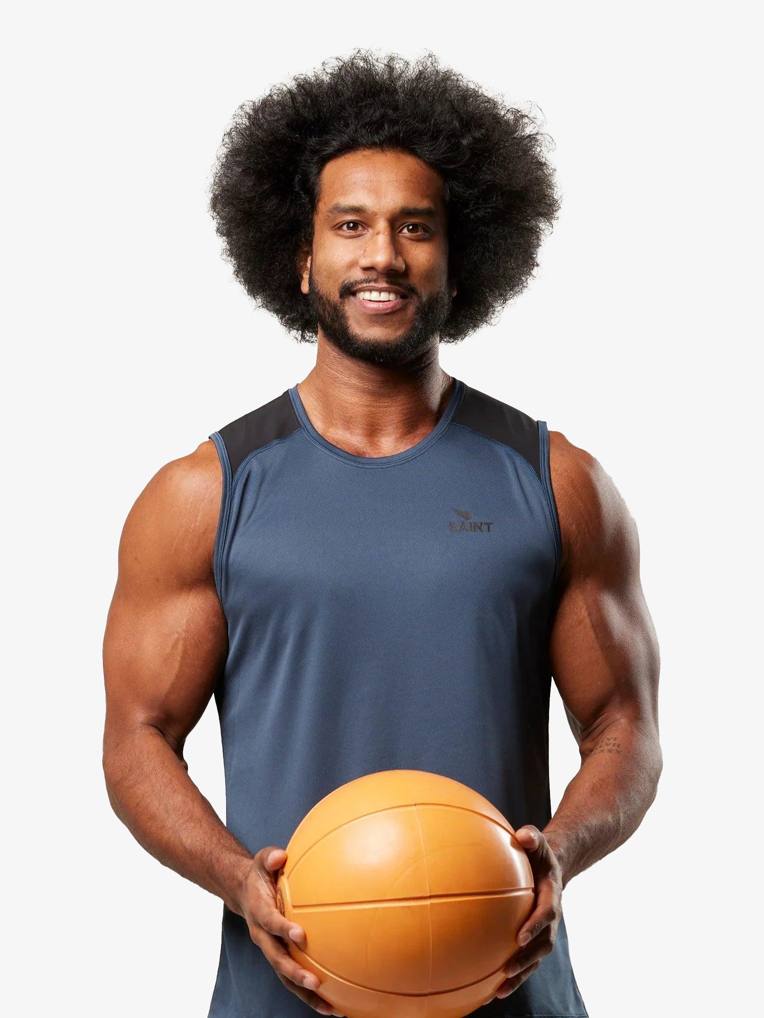 Men&#39;s Training Tank - Petrol Blue