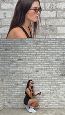 Women's P1 Elite Run Singlet | Black
