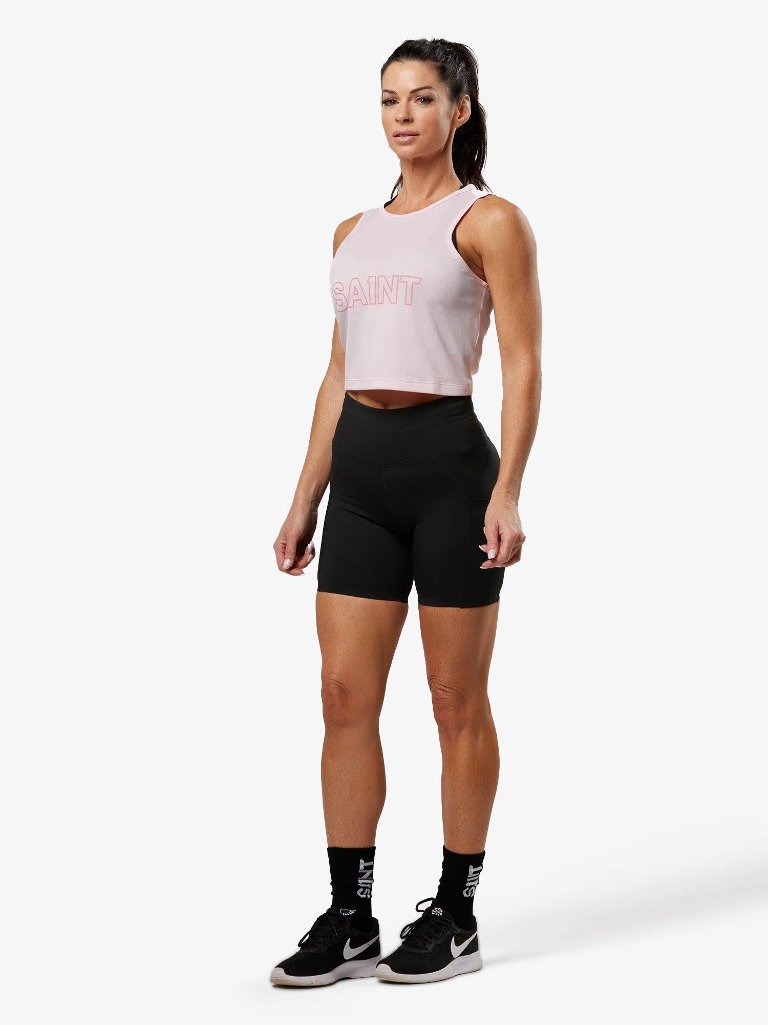 Women&#39;s Cropped Training Tank - Pink