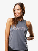 Women's Hi-Neck Training Tank | Grey
