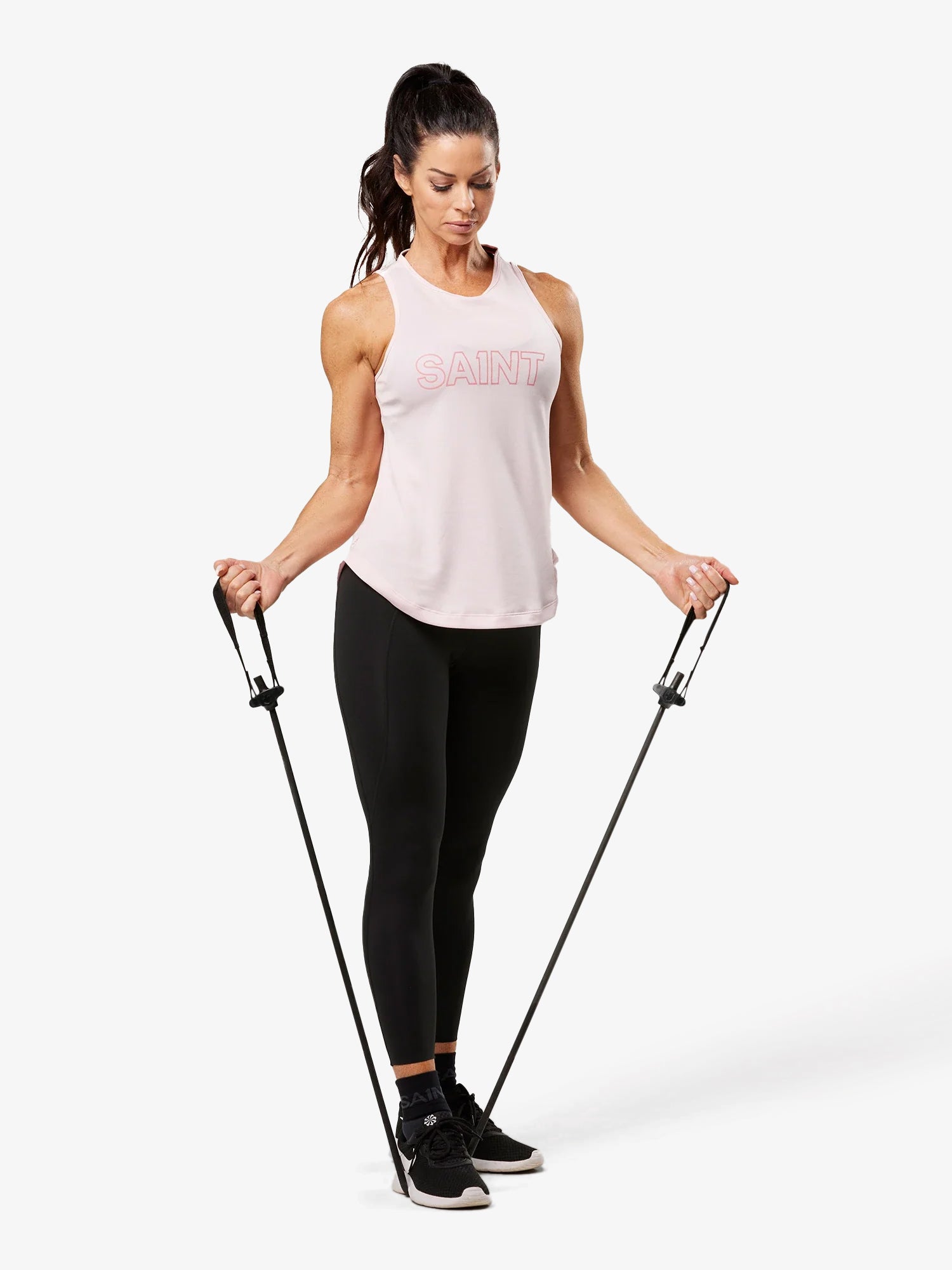 Women&#39;s Hi-Neck Training Tank - Pink