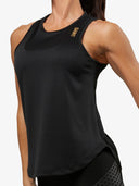 Women's Hi-Neck Training Tank | Black