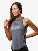 Women's Hi-Neck Training Tank | Grey