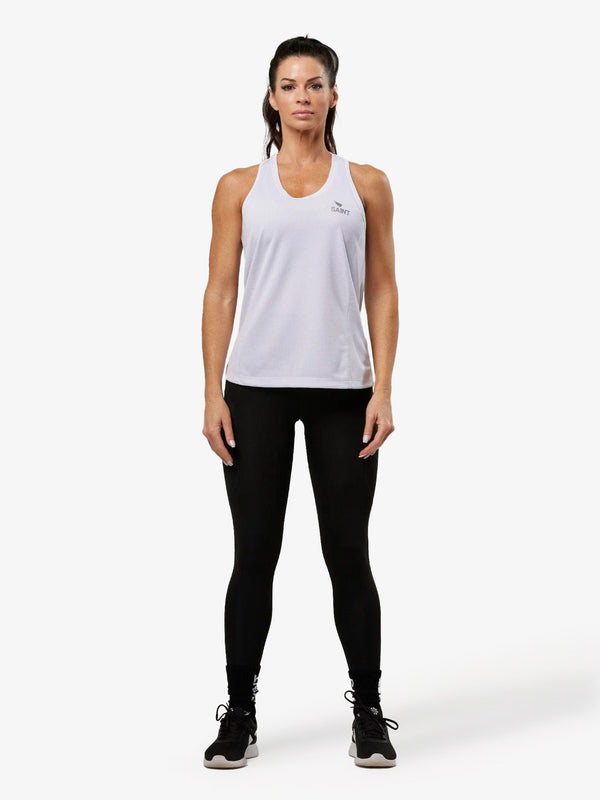 Women's Running Racerback Top - White