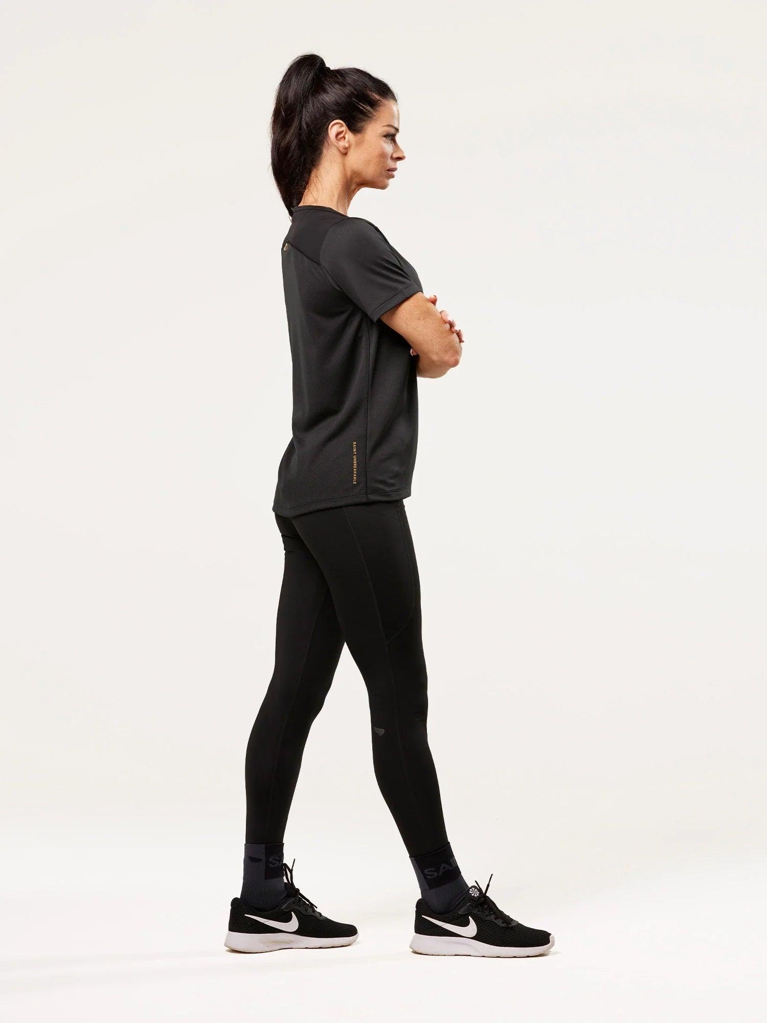 Women's Training T-shirt - Black | SA1NT LAYERS