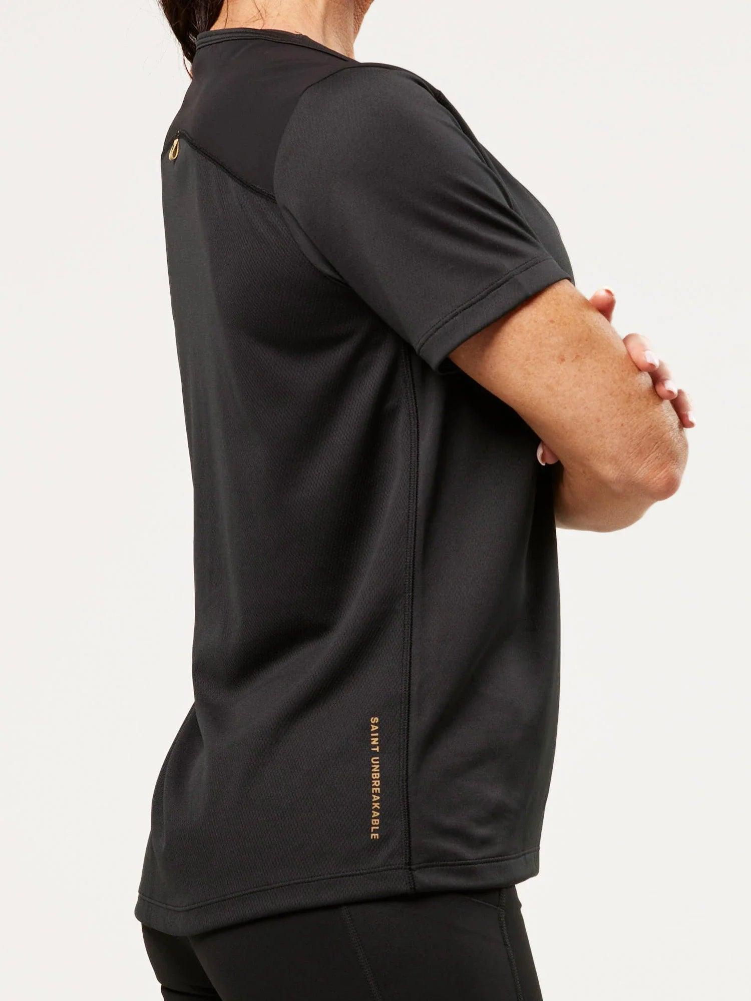 Women&#39;s Training T-shirt - Black | SA1NT LAYERS